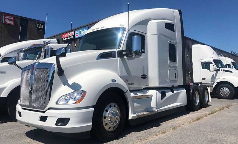 New Kenworth prime movers in the storage yard