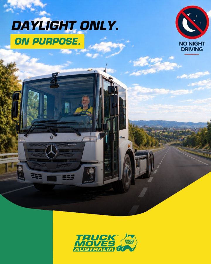 We could move trucks faster if we drove at night. We don't.